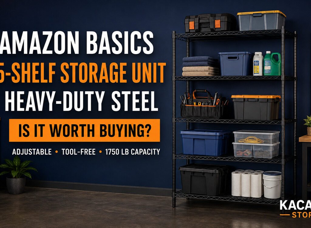 Amazon Basics 5-Shelf heavy-duty steel storage shelving unit review