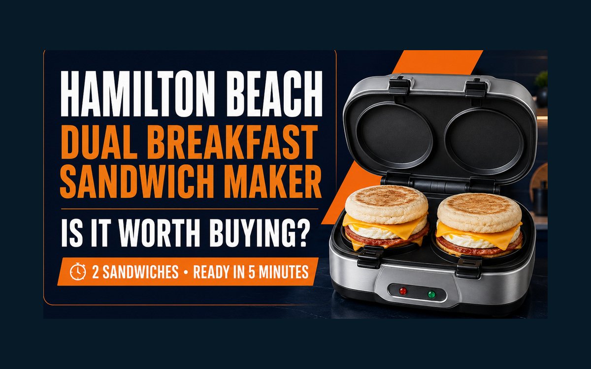 Hamilton Beach Dual Breakfast Sandwich Maker review